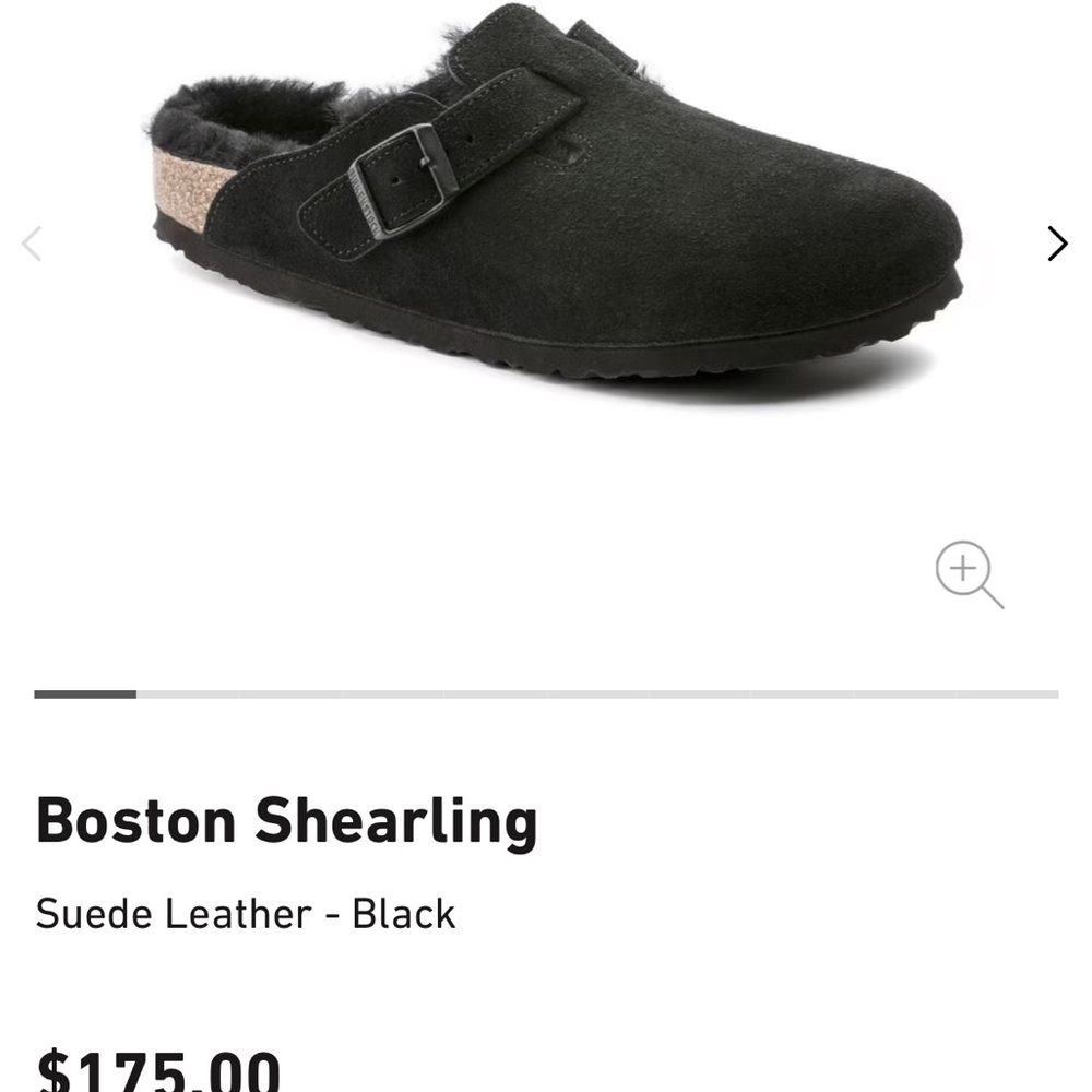 Birkenstock Black Shearling Lined Clogs